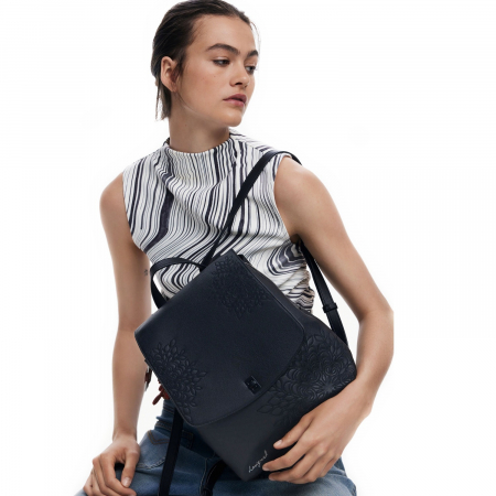 Rucsacuri - Rucsac de dama, Desigual, seria  Sierra Sumy Mini, Negru