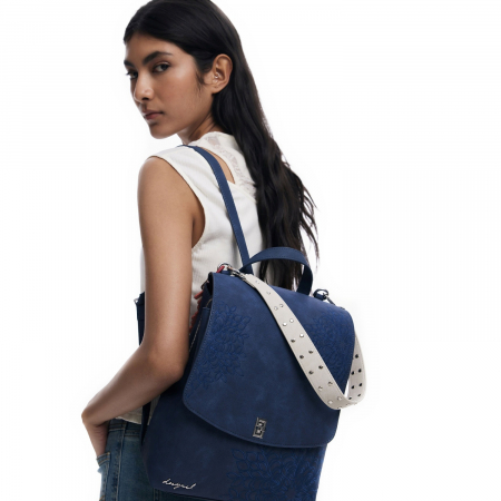 Rucsacuri - Rucsac de dama, Desigual, seria  Sierra Sumy Mini, Albastru