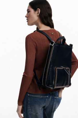 Rucsac de dama, Desigual, seria Trama Pretoria, Negru [1]