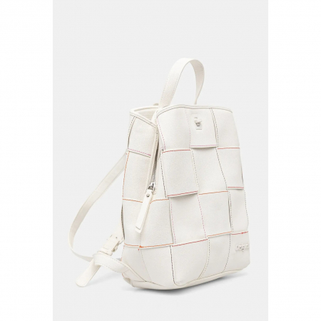Rucsac de dama, Desigual, seria Denim Yoko Blanco Mini, Alb [1]