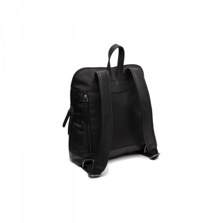 Rucsac de dama din nylon si  piele naturala, The Chesterfield Brand, Nesna, Negru [5]