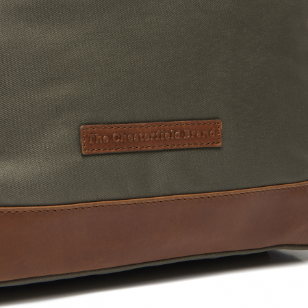 Rucsac de dama din nylon si  piele naturala, The Chesterfield Brand, Nesna, Verde inchis [1]