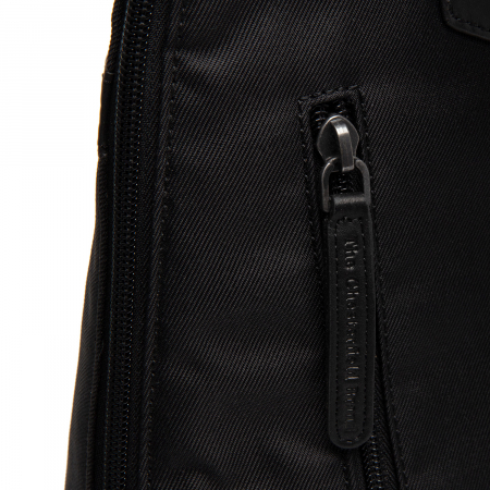 Rucsac de dama din nylon si  piele naturala, The Chesterfield Brand, Nesna, Negru [4]