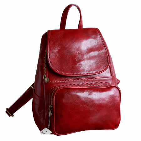Rucsacuri - Rucsac  de dama din piele bordo model R101