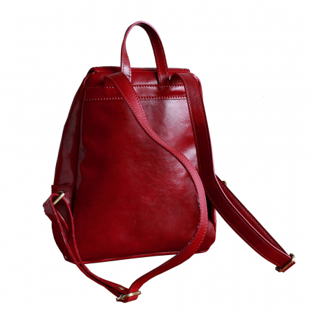 Rucsac  de dama din piele bordo model R101 [1]