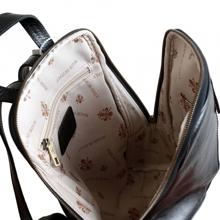 Rucsac  de dama din piele maro ciocolatiu model R102 [2]