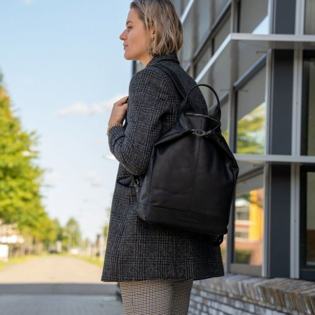 Rucsac de dama din piele moale, The Chesterfield Brand, Manchester, Negru
