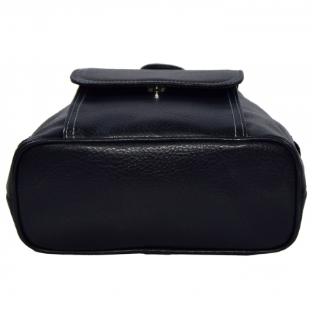 Rucsac de dama din piele naturala moale, model 119, Bleumarin mat [6]