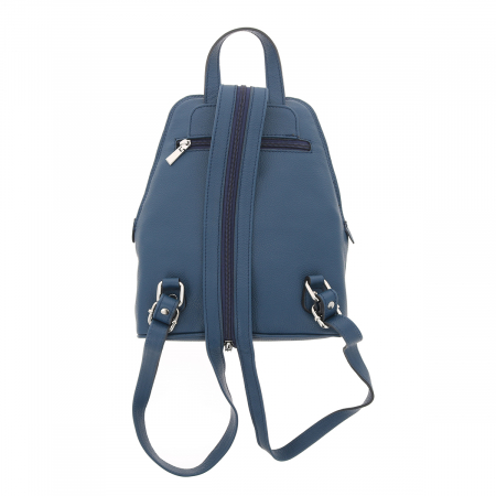 Rucsac de dama din piele naturala moale, model 119, Albastru [2]