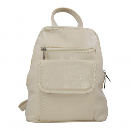 Rucsac de dama din piele naturala, model 119,  Bej [2]