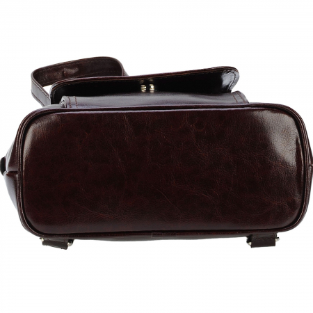 Rucsac de dama din piele naturala, model 119, Maro inchis [6]