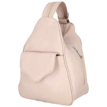 Rucsac de dama din piele naturala moale, model 126, Nude [4]
