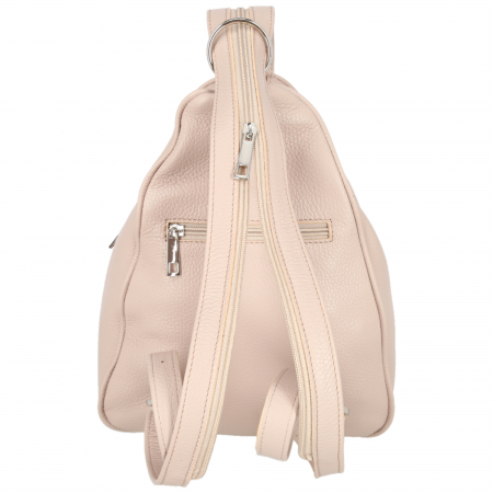 Rucsac de dama din piele naturala moale, model 126, Nude [2]