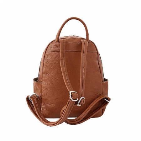 Rucsac de dama din piele naturala, model R137, Maro coniac [2]