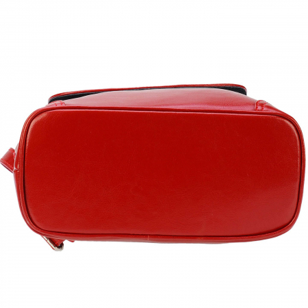 Rucsac de dama din piele naturala, model 097, Rosu [6]