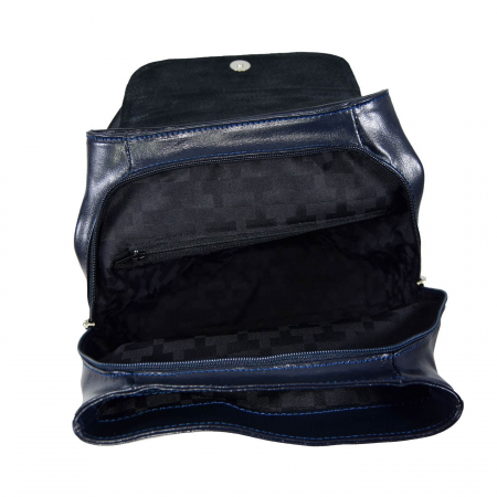 Rucsac de dama din piele naturala, model 097, Bleumarin [4]