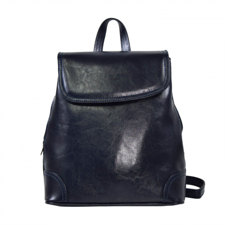Rucsac de dama din piele naturala, model 097, Bleumarin [1]