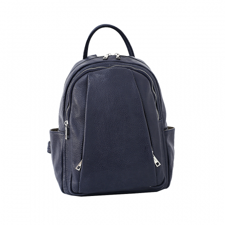 Rucsac de dama din piele naturala, model R137, Bleumarin [2]