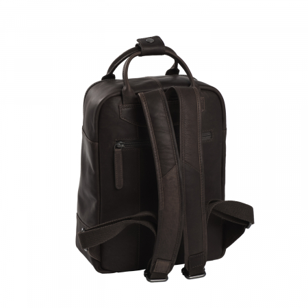 Rucsac de dama din piele naturala, The Chesterfield Brand, Bellary, Maro inchis [5]