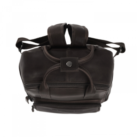 Rucsac de dama din piele naturala, The Chesterfield Brand, Bellary, Maro inchis [3]