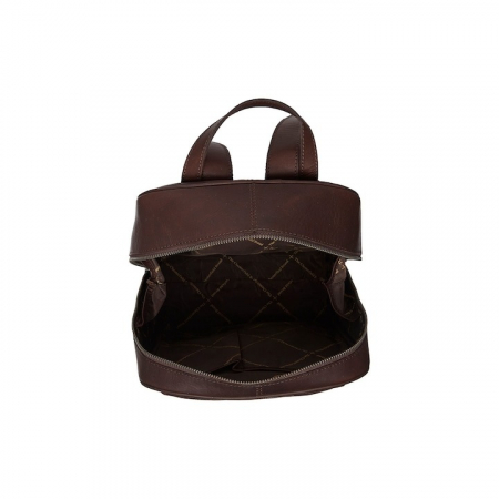Rucsac de dama din piele naturala, The Chesterfield Brand, Calabria, Maro inchis [3]