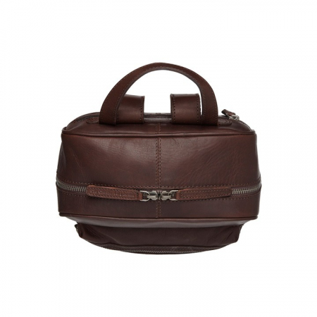 Rucsac de dama din piele naturala, The Chesterfield Brand, Calabria, Maro inchis [2]