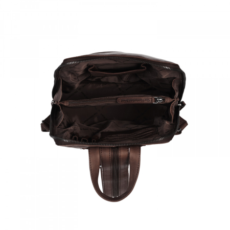 Rucsac de dama din piele naturala, The Chesterfield Brand, Claire, Maro inchis [1]