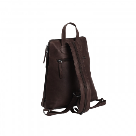 Rucsac de dama din piele naturala, The Chesterfield Brand, Claire, Maro inchis [4]