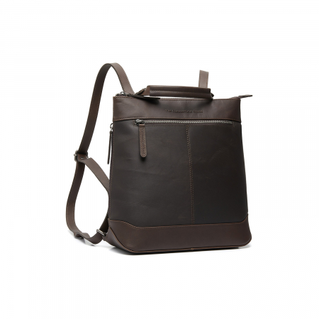 Rucsacuri - Rucsac de dama din piele naturala, The Chesterfield Brand, Harare, Maro inchis
