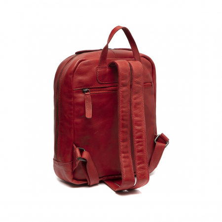 Rucsac de dama din piele naturala, The Chesterfield Brand, Luzern, Rosu [5]