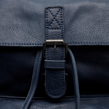 Rucsac de dama din piele naturala, The Chesterfield Brand, Mick, Bleumarin [4]