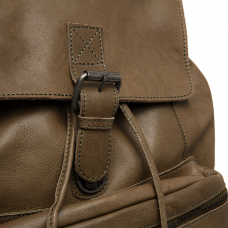 Rucsac de dama din piele naturala, The Chesterfield Brand, Mick, Verde olive [3]