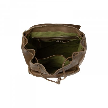 Rucsac de dama din piele naturala, The Chesterfield Brand, Mick, Verde olive [1]
