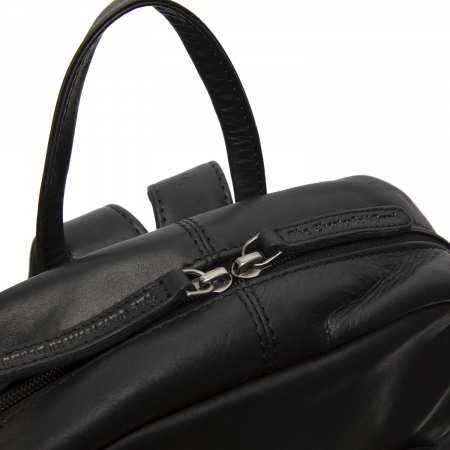 Rucsac de dama din piele naturala, The Chesterfield Brand, Santana, Negru [3]