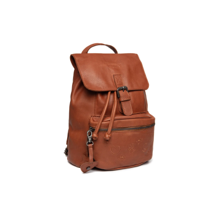 Rucsacuri - Rucsac de dama din piele naturala The Chesterfield Brand, Westwick - Maro coniac