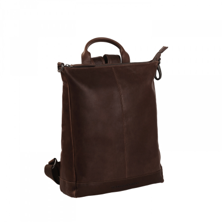 Rucsac de dama The Chesterfield Brand din piele moale, Saar, Maro inchis [1]