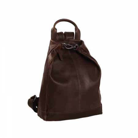 Rucsacuri - Rucsac de dama The Chesterfield Brand din piele moale, Saar, Maro inchis
