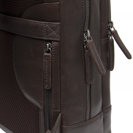 Rucsac de laptop 15 inch piele naturala, The Chesterfield brand, Nicola, Maro inchis [5]