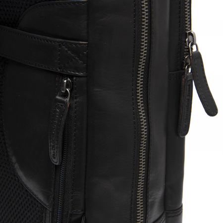 Rucsac de laptop 15 inch piele naturala, The Chesterfield brand, Nicola, Negru [4]
