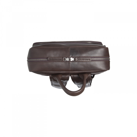 Rucsac de laptop 15 inch piele naturala, The Chesterfield brand, Nicola, Maro inchis [3]