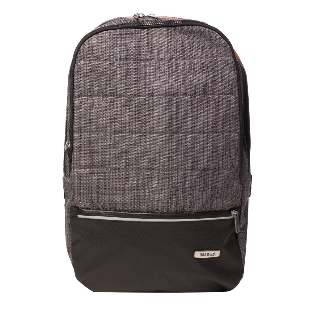 Rucsacuri - Rucsac de laptop din material textil, Lamonza, Corsica 17,5 inch, Gri