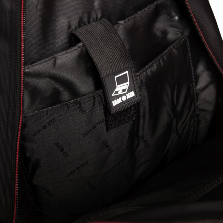 Rucsac de laptop din material textil, Lamonza, Toledo 15 inch, Negru/ Rosu [3]