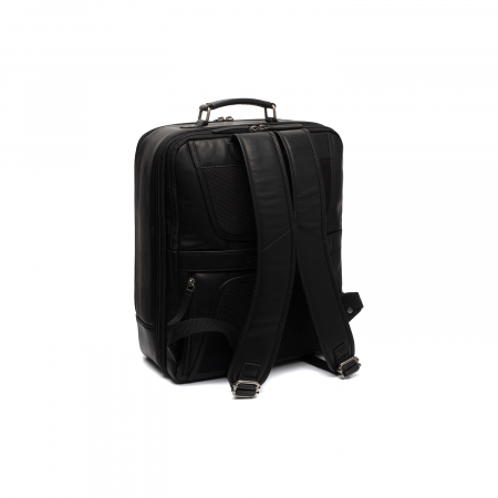Rucsac calatorii, din piele naturala, The Chesterfield brand, Jamaica, Negru [9]