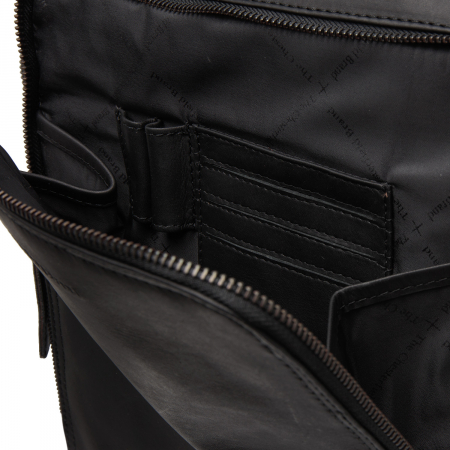 Rucsac de laptop din piele naturala, The Chesterfield Brand, Jasper, Negru [2]