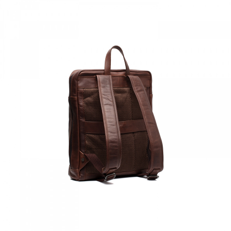 Rucsac de laptop din piele naturala, The Chesterfield Brand, Jasper, Maro inchis [5]
