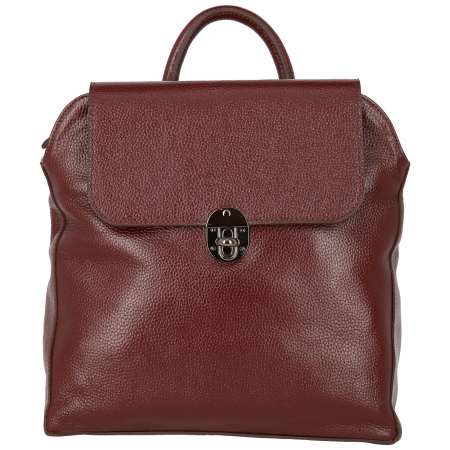 Rucsac din piele naturala, Reform, model 4114, Visiniu [2]