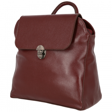 Rucsac din piele naturala, Reform, model 4114, Visiniu [3]
