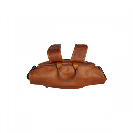 Rucsac din piele naturala, The Chesterfield Brand, Mazara unisex, Maro coniac [5]