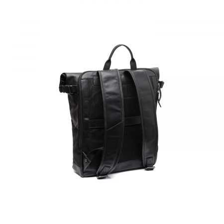 Rucsac din piele si nylon, The Chesterfield Brand, Bornholm, Negru [5]