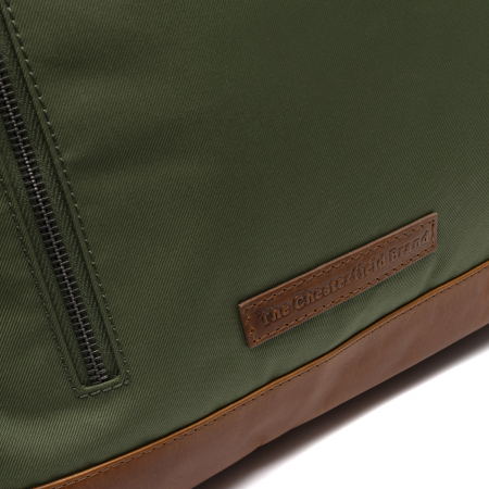Rucsac din piele si nylon, The Chesterfield Brand, Bornholm, Verde olive [1]